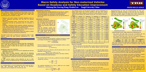 Poster: Macro Safety Analysis for Non-motorized Vehicles  Based on Roadway and Safety Education Improvement